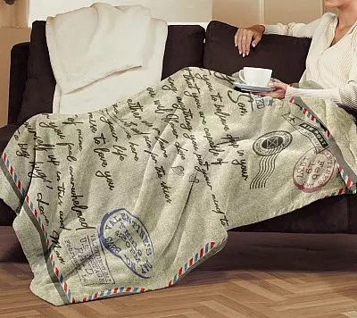 Alternative view of Mom to My Son I Want You to Believe Deep in Your Heart Letter Fleece Blanket - Premium Sherpa Blanket