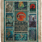 She Dreams Of The Ocean Late At Night Mermaid Fleece Blanket - Premium Sherpa Blanket - Woven Blanket, White, Cozy Plush Fleece Blanket - 50x60 She Dreams Of The Ocean Late At Night Mermaid Fleece Blanket - Premium Sherpa Blanket - Woven Blanket, White, Cozy Plush Fleece Blanket - 50x60