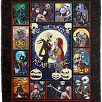 My Only Love Jack And Sally We Are Simply Meant To Be Halloween Fleece Blanket - Premium Sherpa Blanket, White, Cozy Plush Fleece Blanket - 50x60
