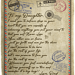 Dad to My Daughter I Want You to Believe Deep in Your Heart Letter Fleece Blanket - Premium Sherpa Blanket, White, Cozy Plush Fleece Blanket - 50x60