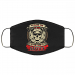 Skull My Alone Time Is for Everyone's Safety Washable Reusable Custom - Printed Cloth Face Mask Cover, White, Cloth Face Cover – Medium/Large