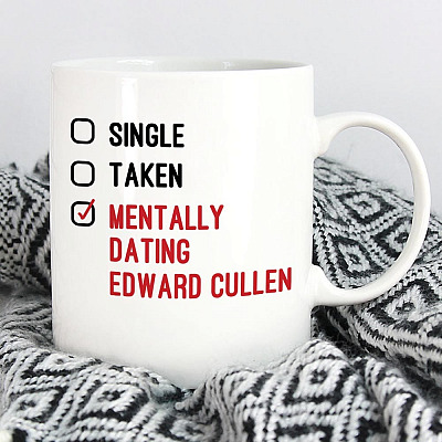 Alternative view of Personalized Single Taken Mentally Dating Celebrity Name Funny Coffee Mug - Travel Mug - Beer Stein