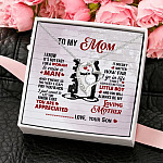 1.To my Mom_Son Forever Love Necklace (Silver) 4