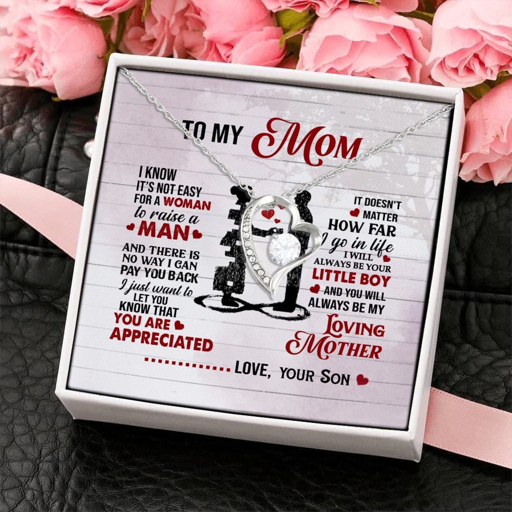 1.To my Mom_Son Forever Love Necklace (Silver) 4