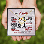 1.To my Mom_Son Forever Love Necklace (Gold)