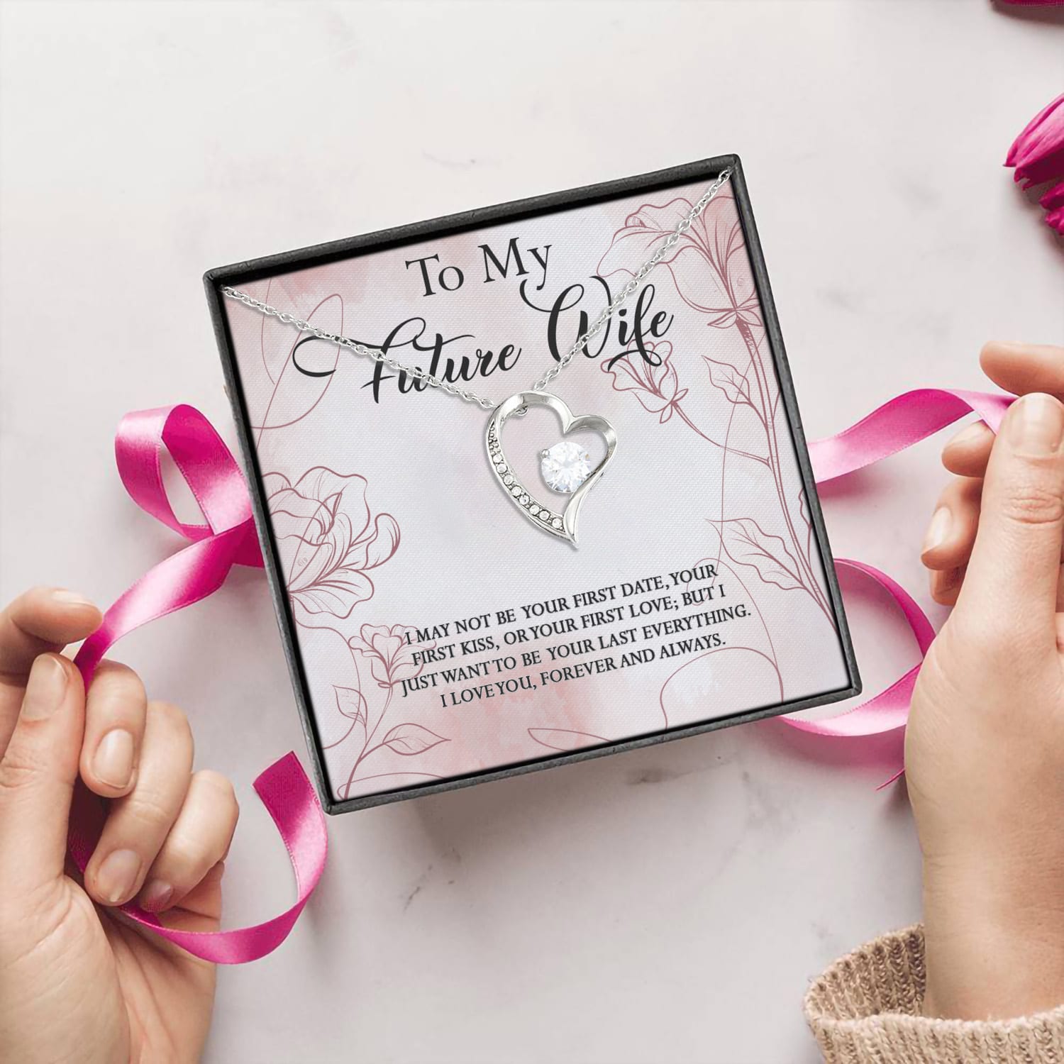 9. To Future Wife(4) Forever Love Necklace (Silver) 5