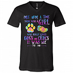 Once Upon A Time There Was A Girl Who Really Loved Dogs And Crocs It Was Me The End T-Shirt - V-Neck Tee, Black, V-Neck T-Shirt Once Upon A Time There Was A Girl Who Really Loved Dogs And Crocs It Was Me The End T-Shirt - V-Neck Tee, Black, V-Neck T-Shirt