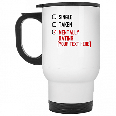 14 oz. White Travel Mug