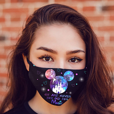 Alternative view of We Are Never Too Old for Magic Washable Reusable Custom - Cloth Face Mask Cover