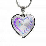 No Story Should End Too Soon - Suicide Awareness Heart Pendant Necklace - Suicide Prevention Necklace - Heart Luxury Necklace (Silver)