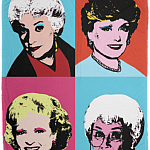 TeeWide Squad Goal Golden Girls Blanket, White, Cozy Plush Fleece Blanket - 50x60