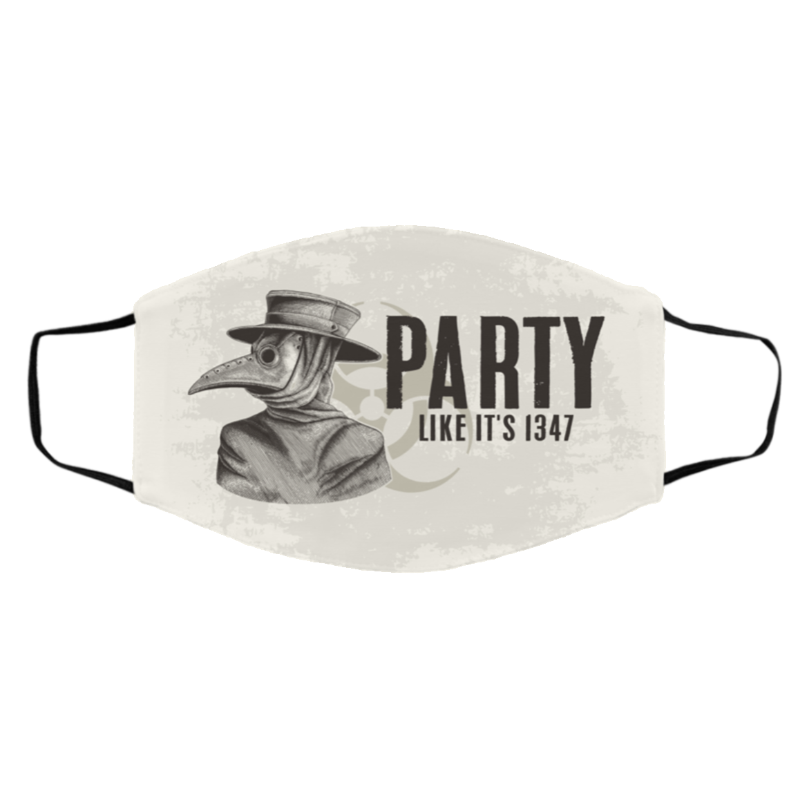 Party Like It's 1347 Washable Reusable Custom - Printed Cloth Face Mask Cover, White, Cloth Face Cover – Medium/Large Party Like It's 1347 Washable Reusable Custom - Printed Cloth Face Mask Cover, White, Cloth Face Cover – Medium/Large