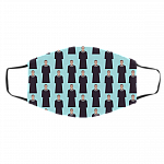 Notorious RBG - Ruth Bader Ginsburg Washable Reusable Custom - Printed Cloth Face Mask Cover, White, Cloth Face Cover – Medium/Large