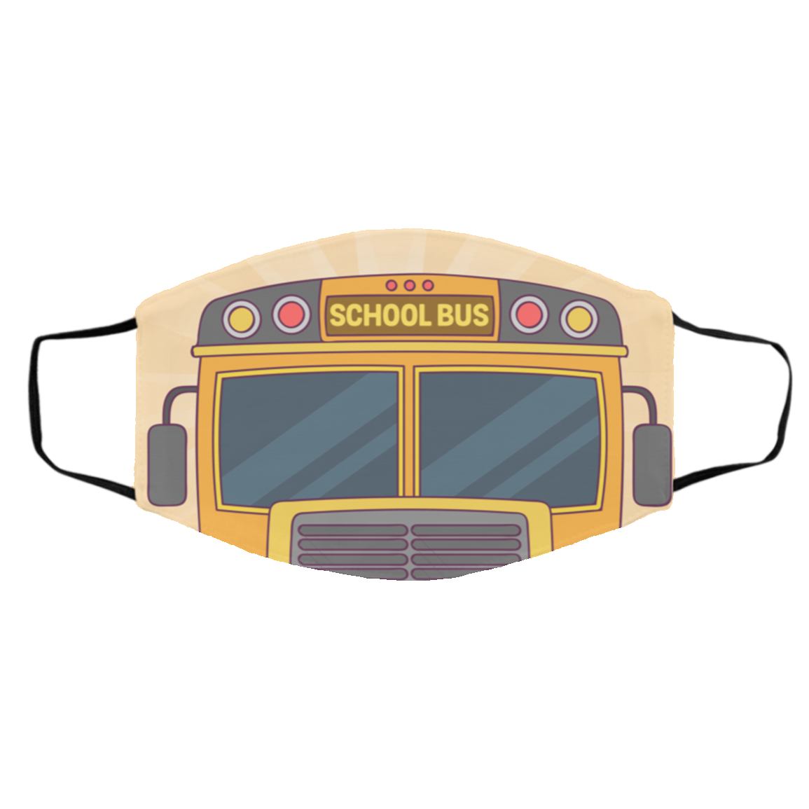 School Bus - Cool Bus Washable Reusable Custom Printed Cloth Face Mask Cover, White, Cloth Face Cover – Medium/Large School Bus - Cool Bus Washable Reusable Custom Printed Cloth Face Mask Cover, White, Cloth Face Cover – Medium/Large