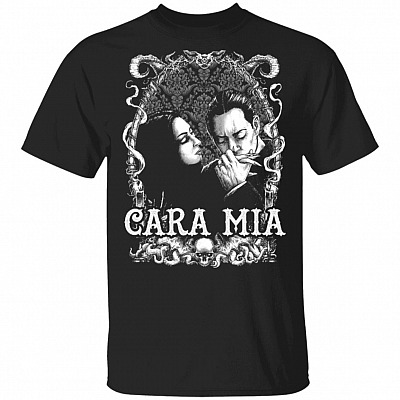 Mon Cher Addams Family Gomez And Morticia Shirt - My Beloved Couple Halloween Horror Movie Killers Shirt, Black, Unisex T-Shirt