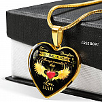 Dad To My Daughter You Are Amazing Always Remember That Heart Pendant Necklace - Father Daughter Necklace - Heart Luxury Necklace (Gold Plated) Dad To My Daughter You Are Amazing Always Remember That Heart Pendant Necklace - Father Daughter Necklace - Heart Luxury Necklace (Gold Plated)