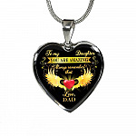 Dad To My Daughter You Are Amazing Always Remember That Heart Pendant Necklace - Father Daughter Necklace - Heart Luxury Necklace (Silver) Dad To My Daughter You Are Amazing Always Remember That Heart Pendant Necklace - Father Daughter Necklace - Heart Luxury Necklace (Silver)