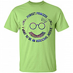Forget Princess I Want To Be An Associate Justice Feminism RBG Collar T-Shirt For Kids - RBG Youth Tee, Mint Green, Youth T-Shirt