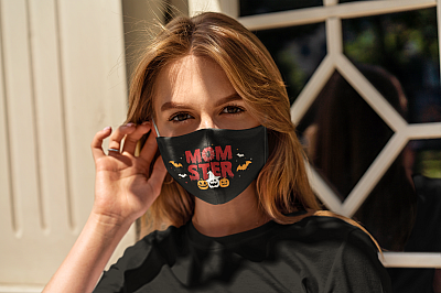 Alternative view of Momster Washable Reusable Custom – Printed Cloth Face Mask Cover - Funny Mom Mask
