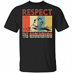 Respect The Groundhog - Happy Groundhog Day - Groundhog Retro Style T-Shirt, Black, Unisex T-Shirt