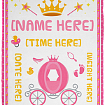 Birthday Baby Girl Fleece Blanket - Premium Sherpa Blanket, White, Cozy Plush Fleece Blanket - 30x40