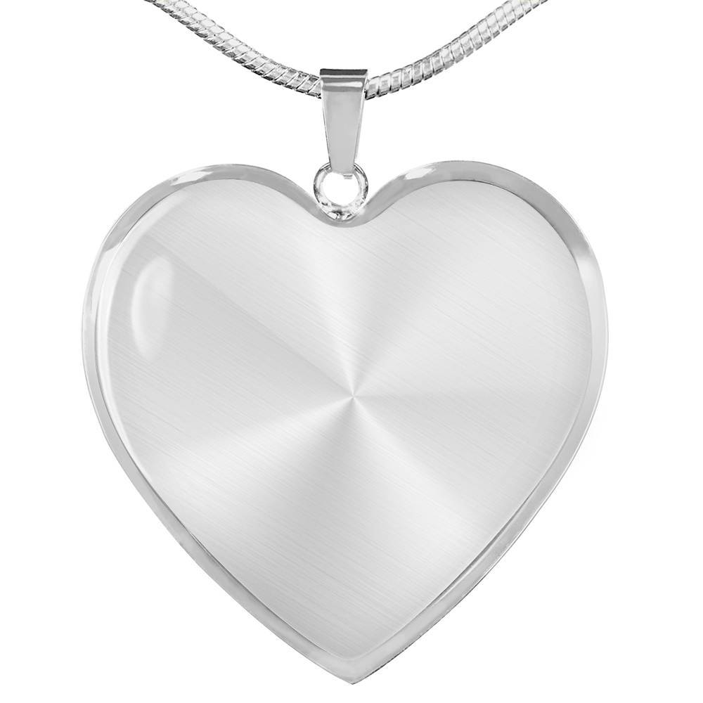 Custom Image Family and Your Love Heart Pendant Necklace - Heart Luxury Necklace (Silver) Custom Image Family and Your Love Heart Pendant Necklace - Heart Luxury Necklace (Silver)