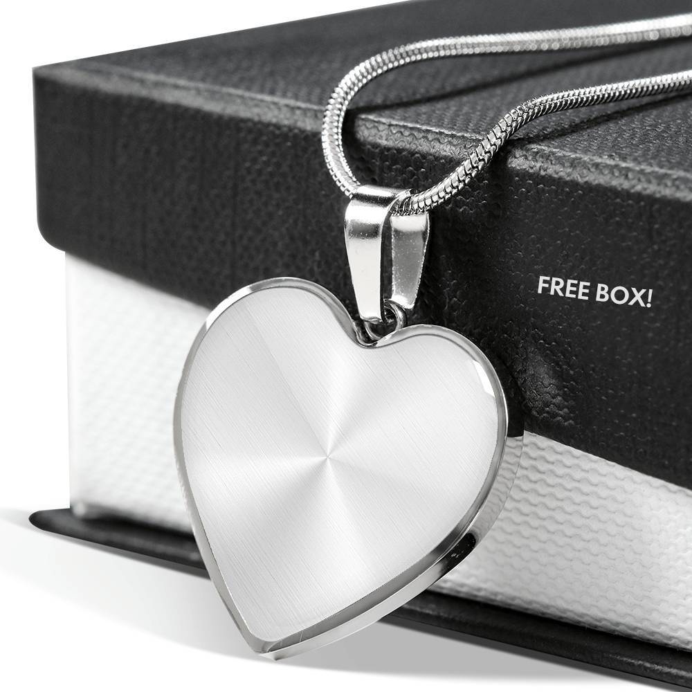 Custom Image Family and Your Love Heart Pendant Necklace - Heart Luxury Necklace (Silver) Custom Image Family and Your Love Heart Pendant Necklace - Heart Luxury Necklace (Silver)