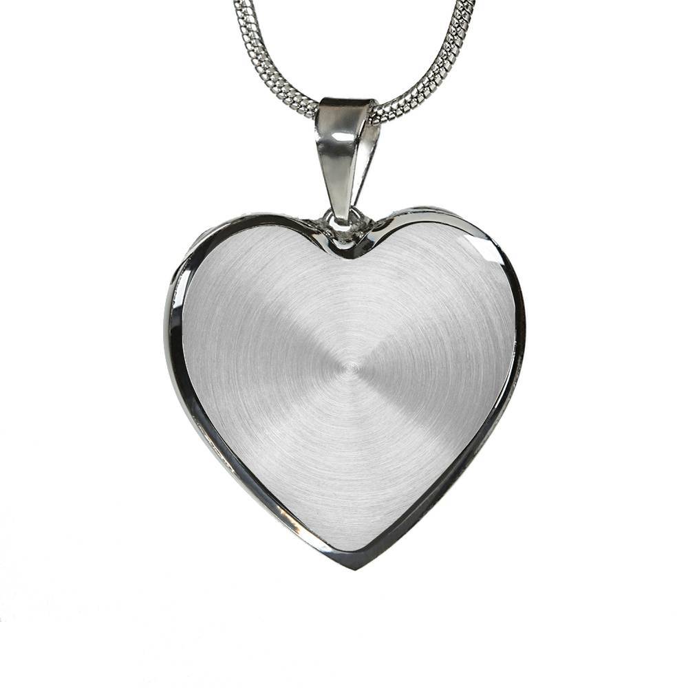 Custom Image Family and Your Love Heart Pendant Necklace - Heart Luxury Necklace (Silver) Custom Image Family and Your Love Heart Pendant Necklace - Heart Luxury Necklace (Silver)