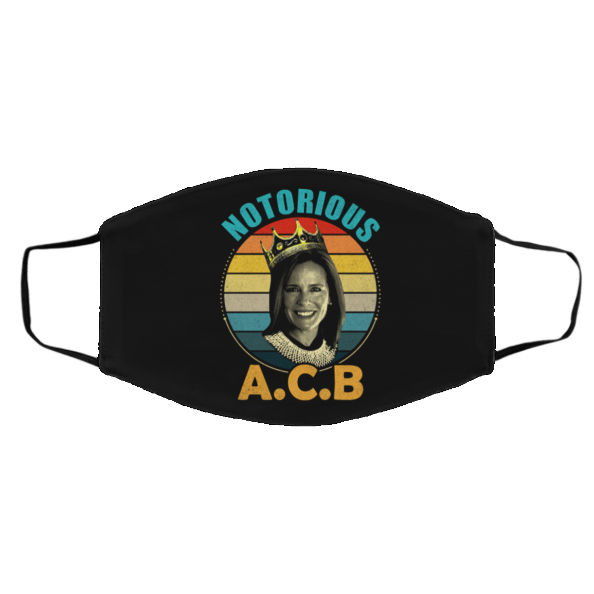 Notorious ACB Amy Coney Barrett US Supreme Court Feminism Washable Reusable Custom - Cloth Face Mask Cover, Black, Cloth Face Cover – Medium/Large Notorious ACB Amy Coney Barrett US Supreme Court Feminism Washable Reusable Custom - Cloth Face Mask Cover, Black, Cloth Face Cover – Medium/Large