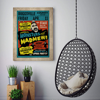 Alternative view of House Of A Thousand Corpses Poster - Captain Spaulding Gallery Wrapped Framed Canvas Prints - Unframed Poster