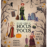 It's Just A Bunch Of Ho-Cus Pocus Fleece Blanket - Sherpa Blanket - Woven Blanket - Sanderson Sisters Blanket, White, Cozy Plush Fleece Blanket - 30x40 It’s Just A Bunch Of Ho-Cus Pocus Fleece Blanket - Sherpa Blanket - Woven Blanket - Sanderson Sisters Blanket, White, Cozy Plush Fleece Blanket - 30x40