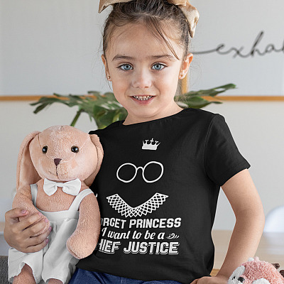 Alternative view of Forget Princess I Want To Be A Chief Justice RGB Youth Kid T-Shirt - An Associate Justice Youth Shirt