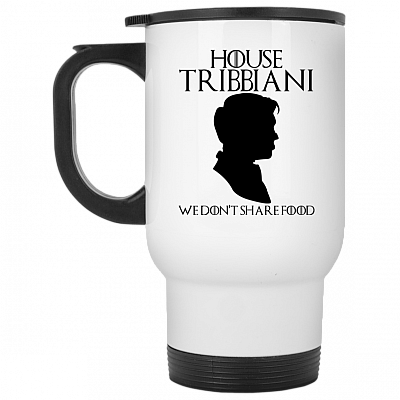 14 oz. White Travel Mug