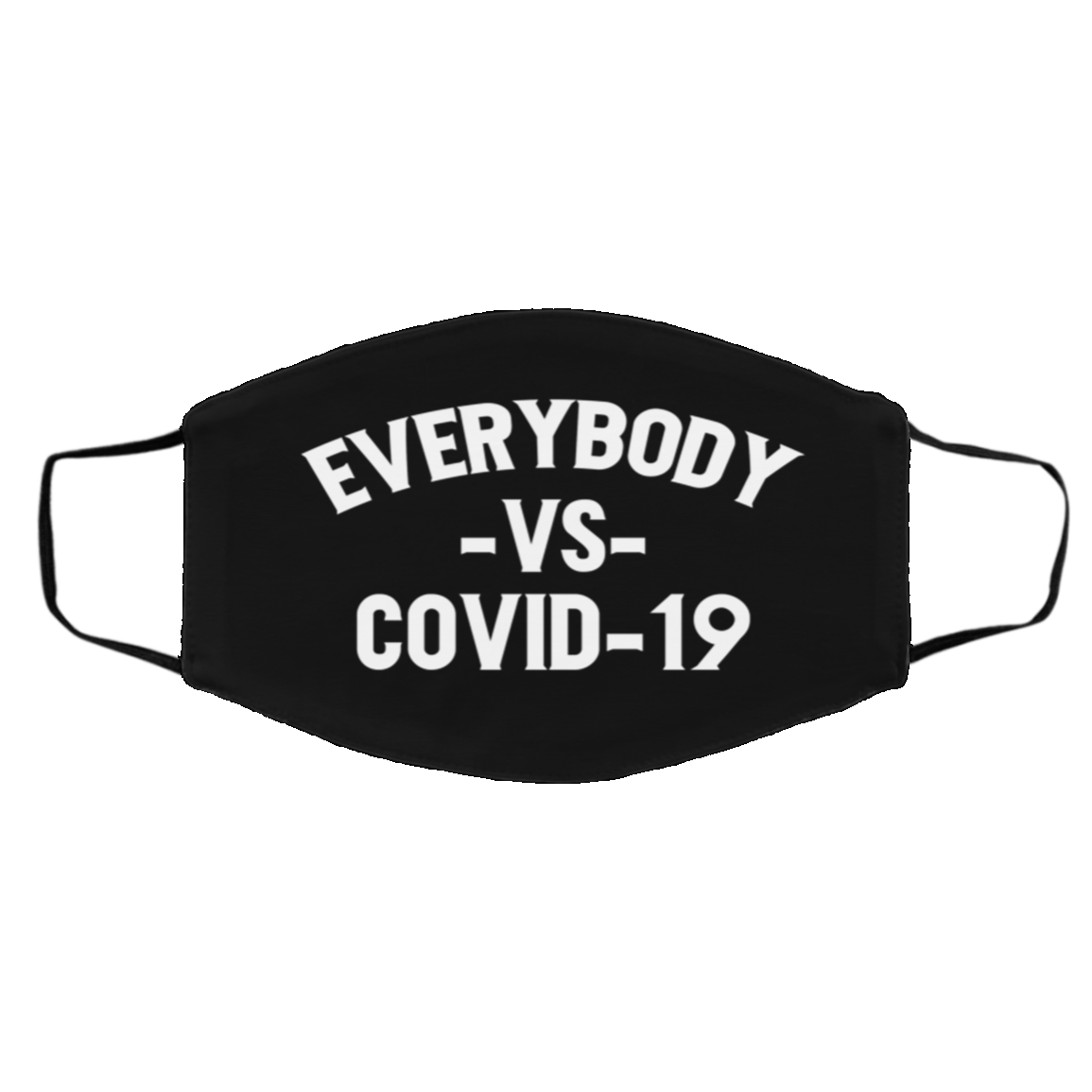 Everybody Together Washable Reusable Custom - Printed Cloth Face Mask Cover, White, Cloth Face Cover – Medium/Large