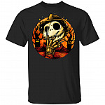 Freddy Skellington Shirt - Freddie Kruger Shirt - Jack Skellington Shirt - Halloween Horror Movies Shirt, Black, Unisex T-Shirt