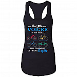 The Little Voices In My Head Keep Telling Me Get More Bicycles Cotton Tank Top Tee - Ladies Racerback Tank, Black, Ladies Racerback Tank The Little Voices In My Head Keep Telling Me Get More Bicycles Cotton Tank Top Tee - Ladies Racerback Tank, Black, Ladies Racerback Tank