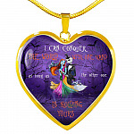 Nightmare Before I Can Conquer the World with One Hand Heart Pendant Necklace - Heart Luxury Necklace (Gold Plated)