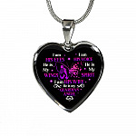 I Am His Eyes I Am His Voice He Is My Wings I Am His Wife He Is My Guardian Angel Butterfly Heart Pendant Necklace - Heart Luxury Necklace (Silver) I Am His Eyes I Am His Voice He Is My Wings I Am His Wife He Is My Guardian Angel Butterfly Heart Pendant Necklace - Heart Luxury Necklace (Silver)
