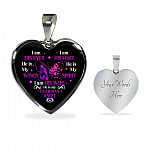 I Am His Eyes I Am His Voice He Is My Wings I Am His Wife He Is My Guardian Angel Butterfly Heart Pendant Necklace - Heart Luxury Necklace (Silver) I Am His Eyes I Am His Voice He Is My Wings I Am His Wife He Is My Guardian Angel Butterfly Heart Pendant Necklace - Heart Luxury Necklace (Silver)