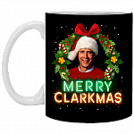 Merry Clarkmas Mug - Christmas Vacation Ceramic Coffee Mug - Beer Stein - Water Bottle - Funny Movies Mug, Black, 11 oz. White Mug Merry Clarkmas Mug - Christmas Vacation Ceramic Coffee Mug - Beer Stein - Water Bottle - Funny Movies Mug, Black, 11 oz. White Mug