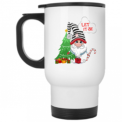 14 oz. White Travel Mug