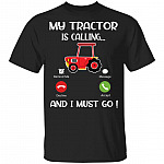 My Tractor Is Calling and I Must Go Youth T-Shirt - Tractor lovers Gifts Shirt for Kids, Black, Youth T-Shirt