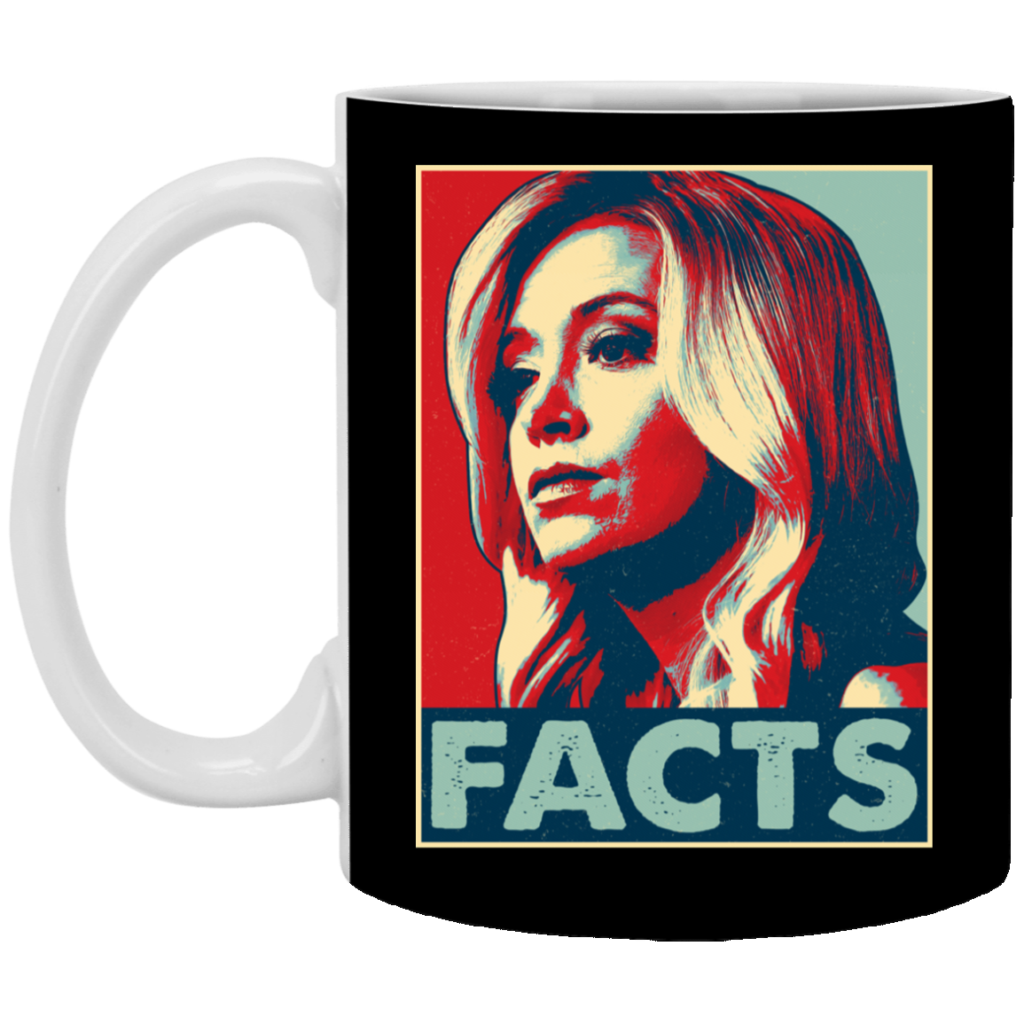 Kayleigh Facts Ceramic Coffee Mug - Funny Press Secretary Kayleigh McEnany Beer Stein - Color Changing Mug, Black, 11 oz. White Mug