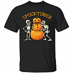 Spooktober Pumpkin Snowman Skeleton Funny Halloween T-shirt, Black, Unisex T-Shirt Spooktober Pumpkin Snowman Skeleton Funny Halloween T-shirt, Black, Unisex T-Shirt