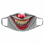 Pennywise Mouth Face Mask Washable Reusable Custom Printed Cloth Face Mask Cover - IT Clown Face Mask, White, Cloth Face Cover – Medium/Large Pennywise Mouth Face Mask Washable Reusable Custom Printed Cloth Face Mask Cover - IT Clown Face Mask, White, Cloth Face Cover – Medium/Large