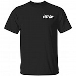 Crying In A Cool Way Left Chest T-Shirt - Funny Shirt Saying, Black, Unisex T-Shirt