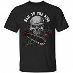 Hall To The King Shirt - Evil Dead Shirt - Groovy Shirt - Funny Halloween Horror Movies T-Shirt, Black, Unisex T-Shirt