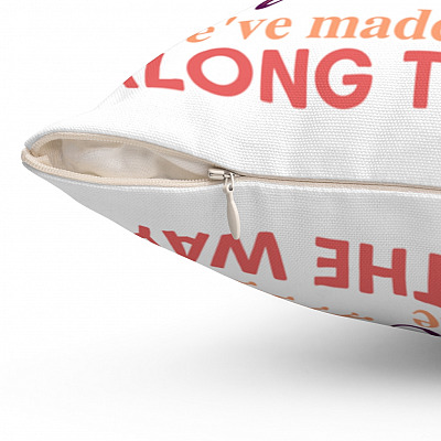 Alternative view of Best Thing In Life People We Love Places We've Been The Memory Along The Way Throw Pillow - Decorative Pillow