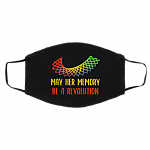 May Her Memory Be A Revolution Washable Reusable Custom - Printed Cloth Face Mask Cover, Black, Cloth Face Cover – Medium/Large May Her Memory Be A Revolution Washable Reusable Custom - Printed Cloth Face Mask Cover, Black, Cloth Face Cover – Medium/Large