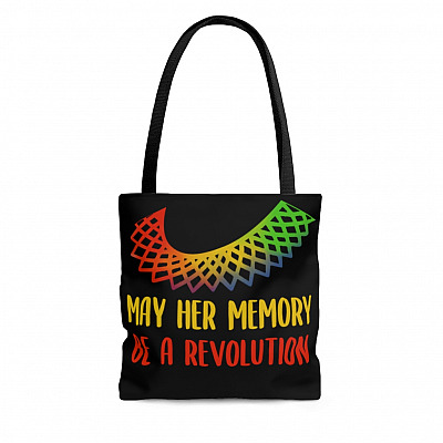 May Her Memory Be A Revolution AOP Tote Bag - Shoulder Bag - Reusable Grocery Shopping Bag